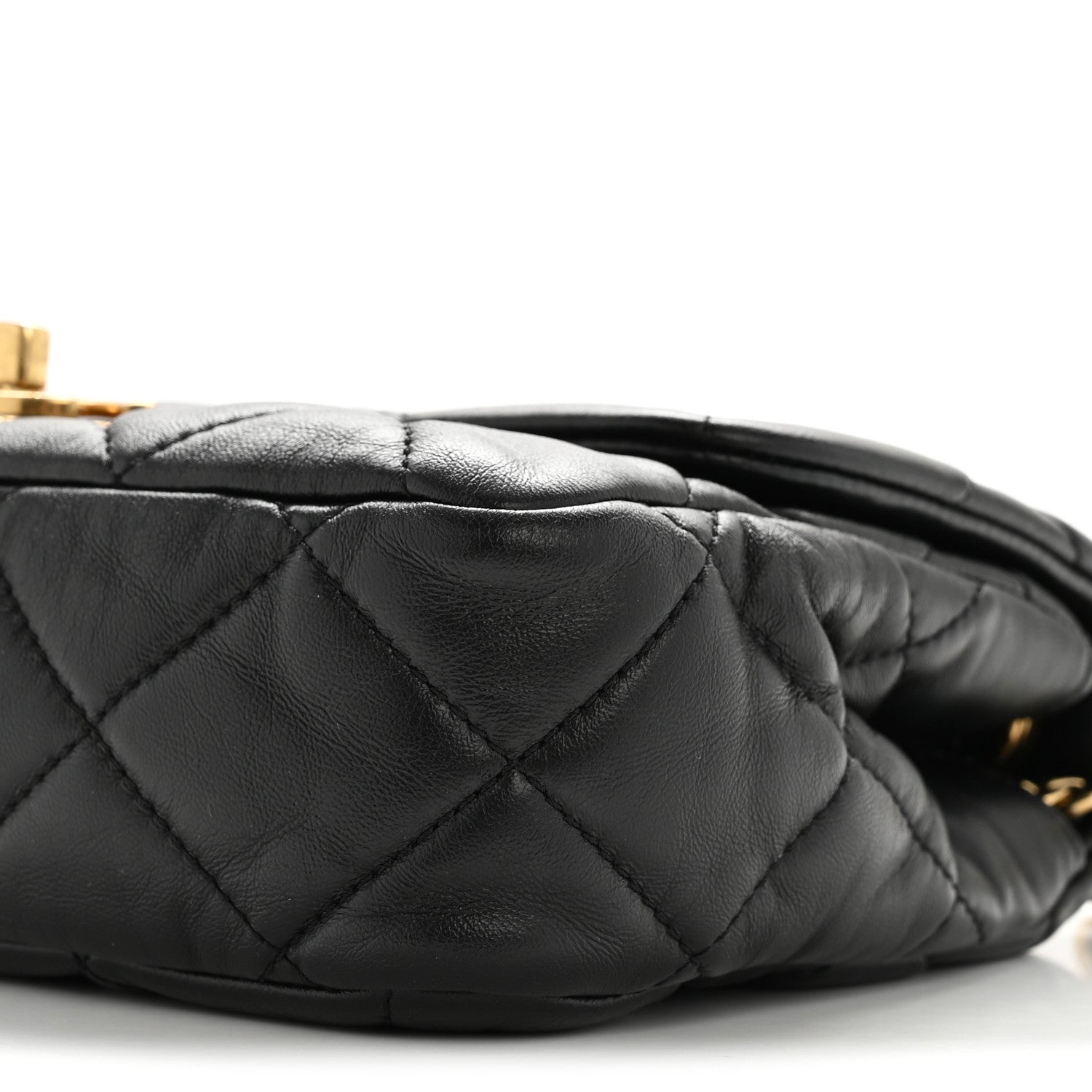Chanel Lambskin Quilted Mini Flap Black