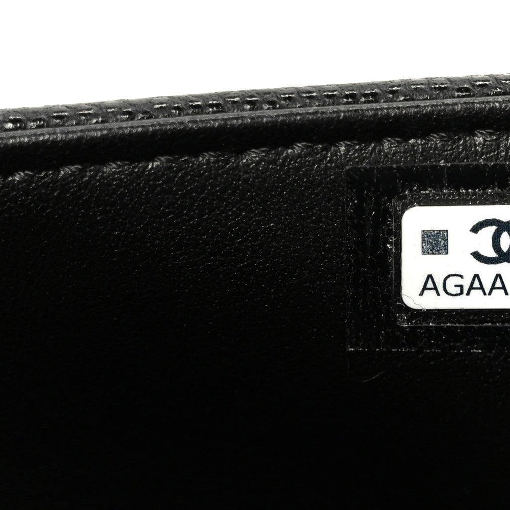 Chanel Shiny Caviar Mini Preppy Coco Shoulder Bag Black