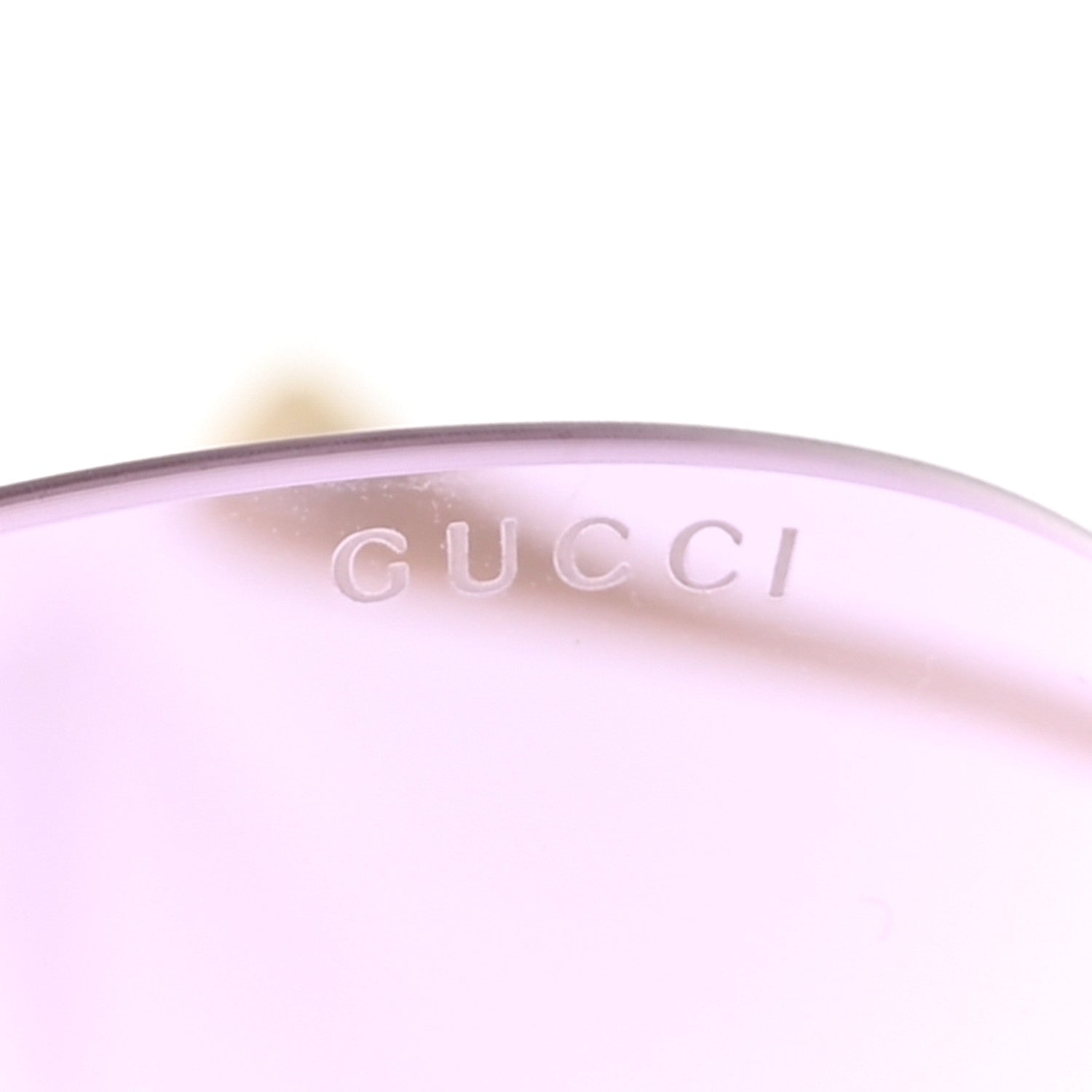 Gucci Metal Round Chain Sunglasses GG1203S Gold Purple