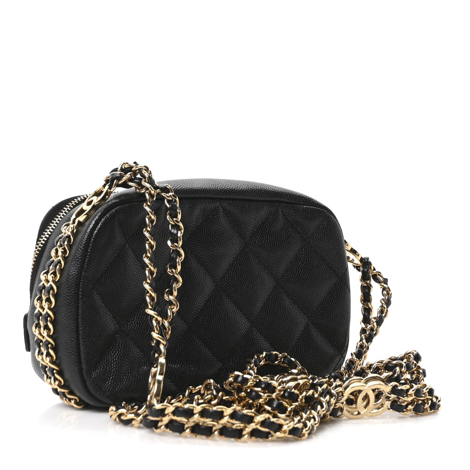 Chanel Caviar Quilted Mini CC You Camera Case Black