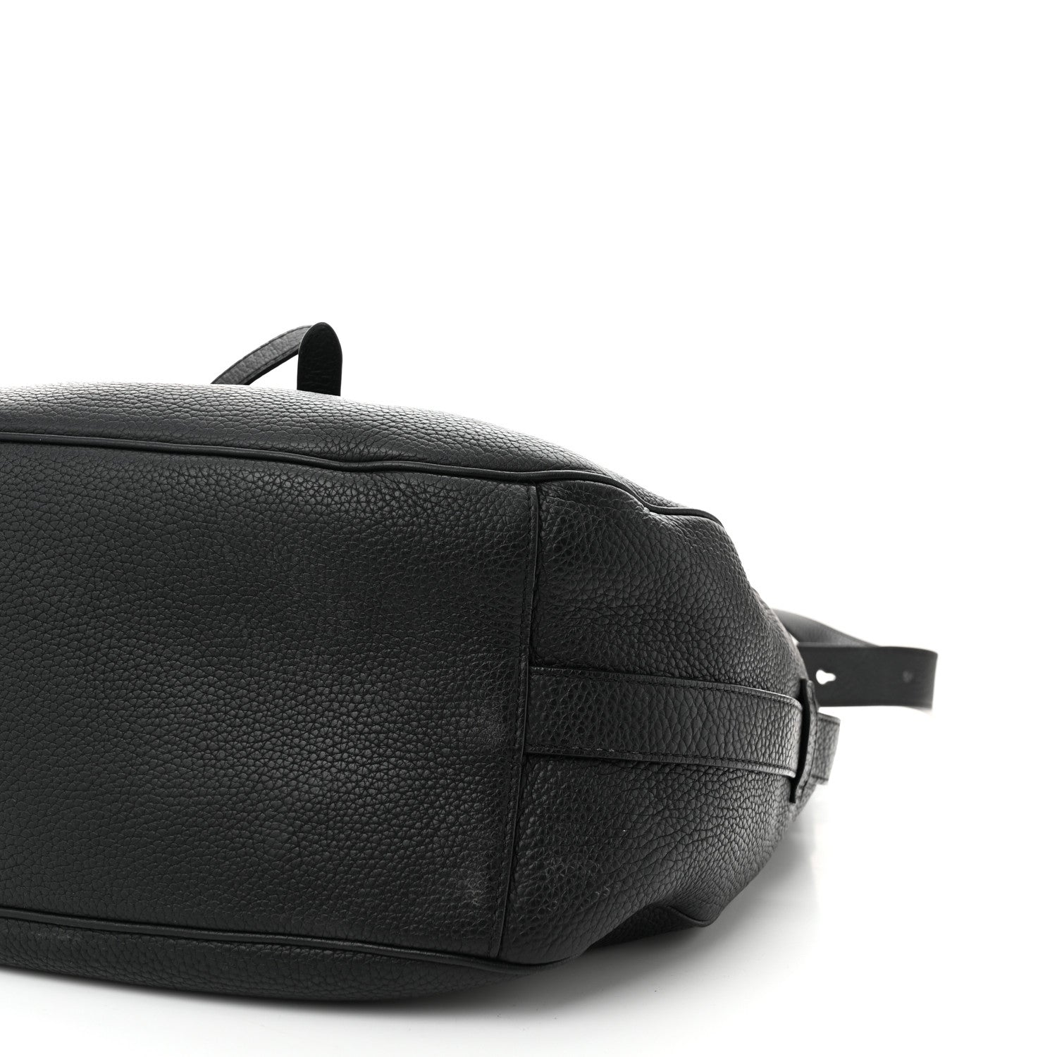 Christian Dior Grained Calfskin Saddle Soft Bag Black