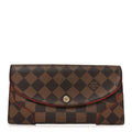 Louis Vuitton Damier Ebene Caissa Wallet Cherry