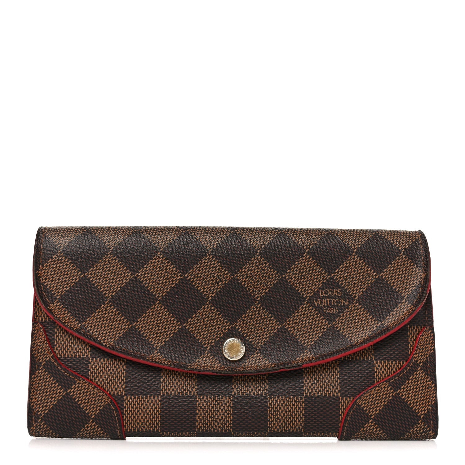 Louis Vuitton Damier Ebene Caissa Wallet Cherry
