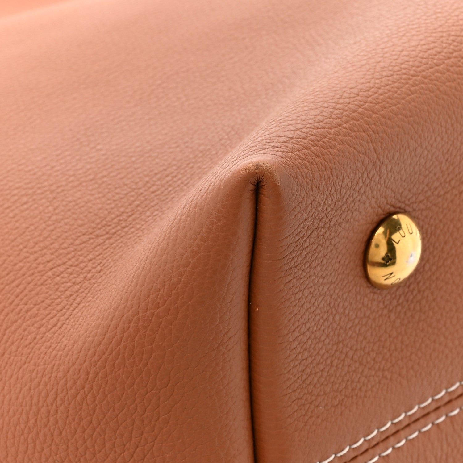Louis Vuitton Grained Calfskin Low Key Hobo PM Cognac