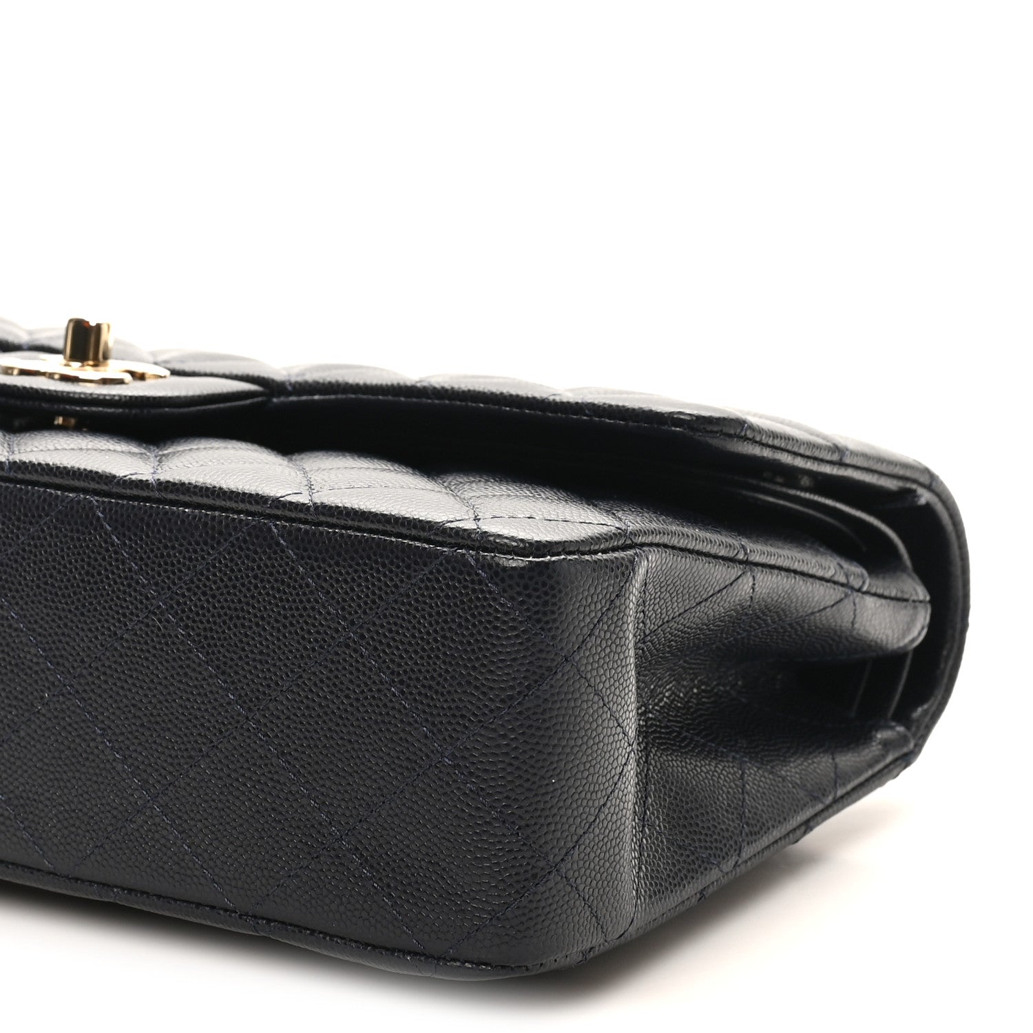 Chanel Caviar Quilted Medium Double Flap Navy
