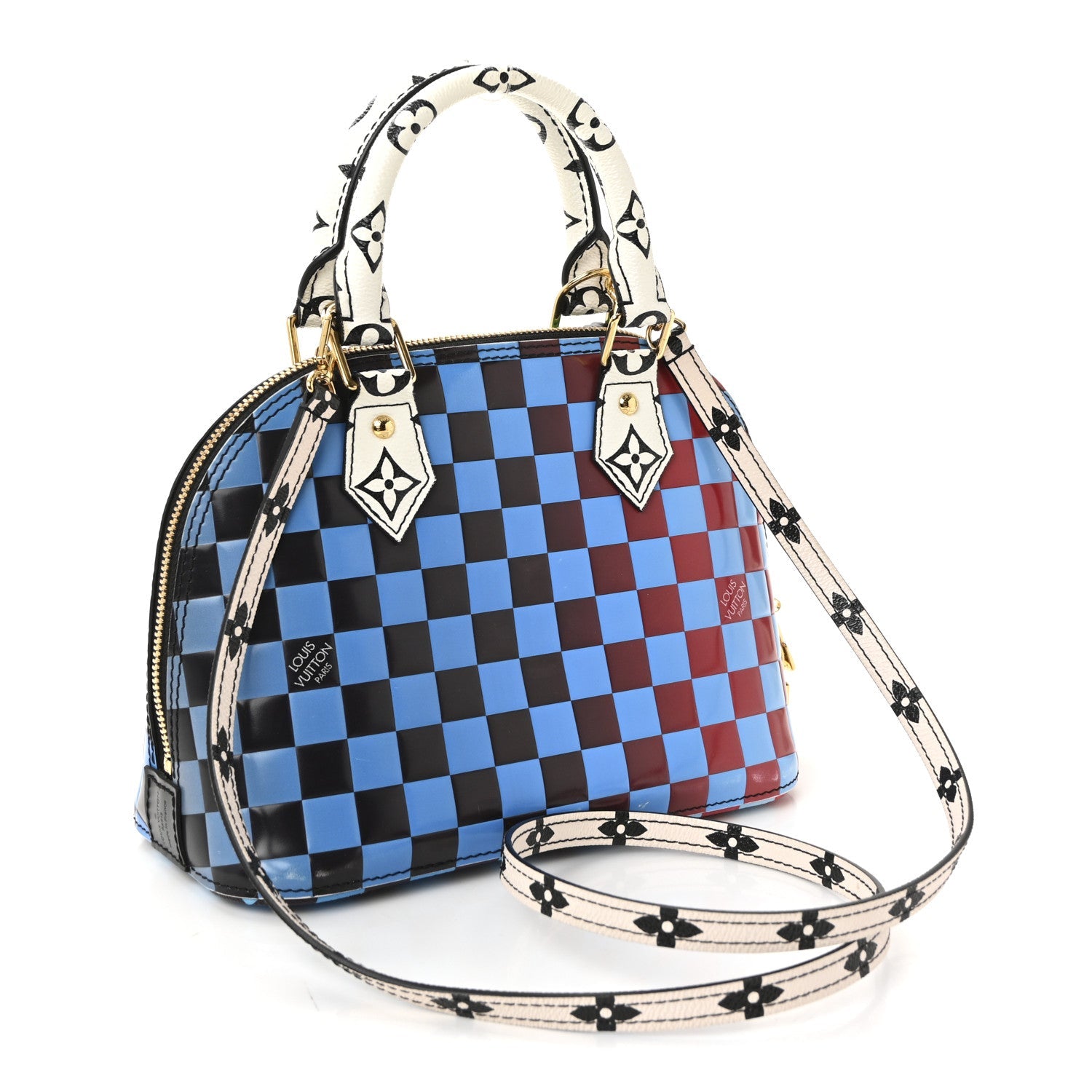 Louis Vuitton Epi Damier Race Alma BB Blue Vert