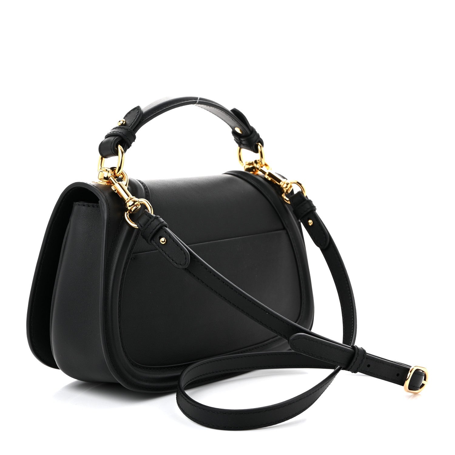 Gucci Roxy Calfskin Medium Blondie Top Handle Bag Black