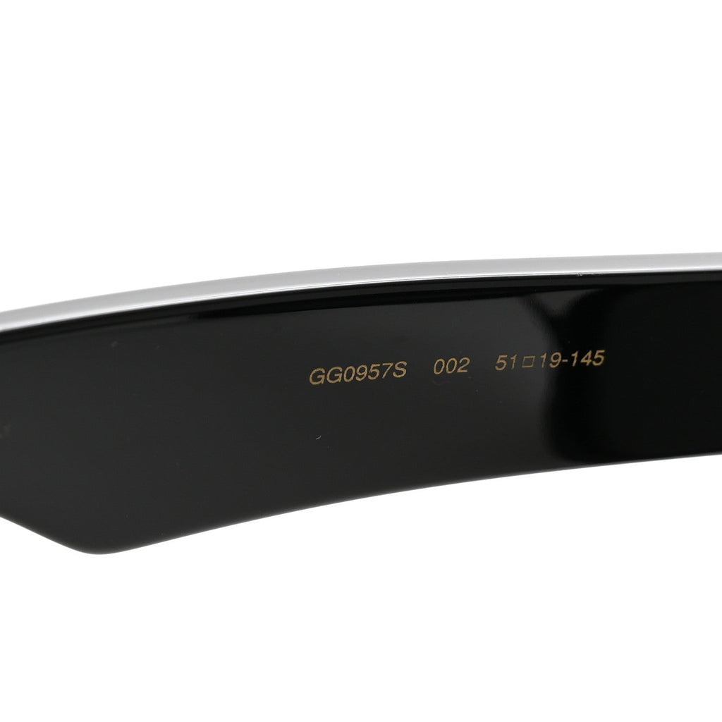 Gucci Acetate Cat Eye Sunglasses GG0957S Black