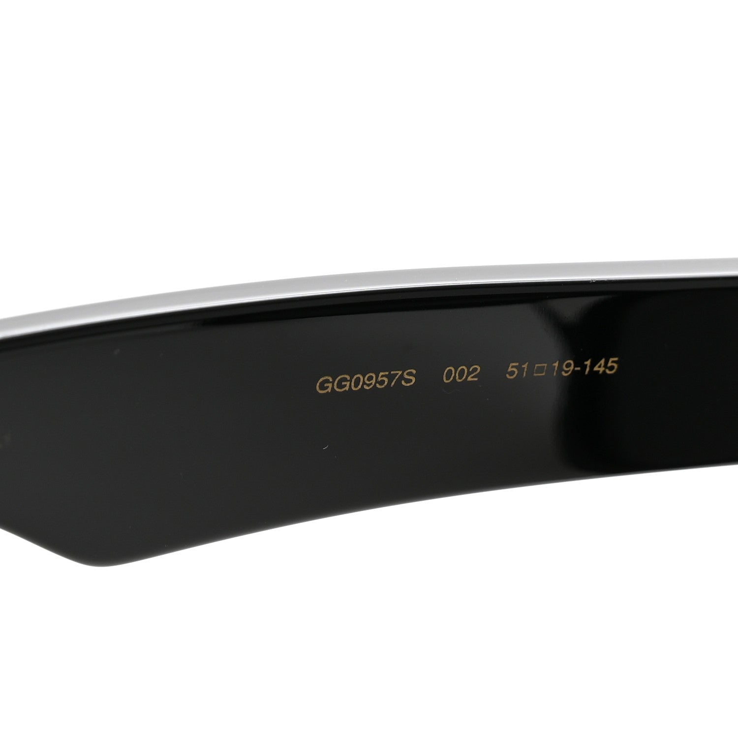 Gucci Acetate Cat Eye Sunglasses GG0957S Black