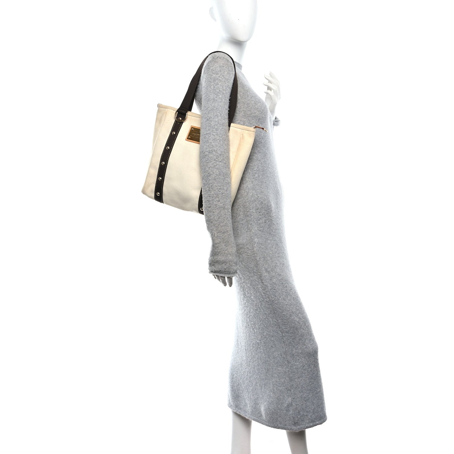 Louis Vuitton Toile Antigua Cabas MM Tote White