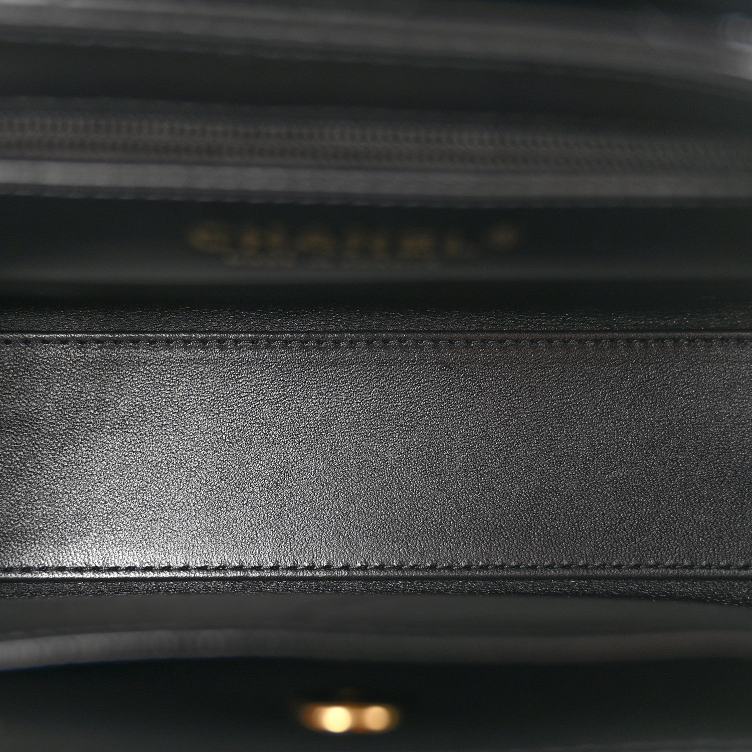 Chanel Shiny Aged Calfskin Quilted Nano Kelly Shopper Black