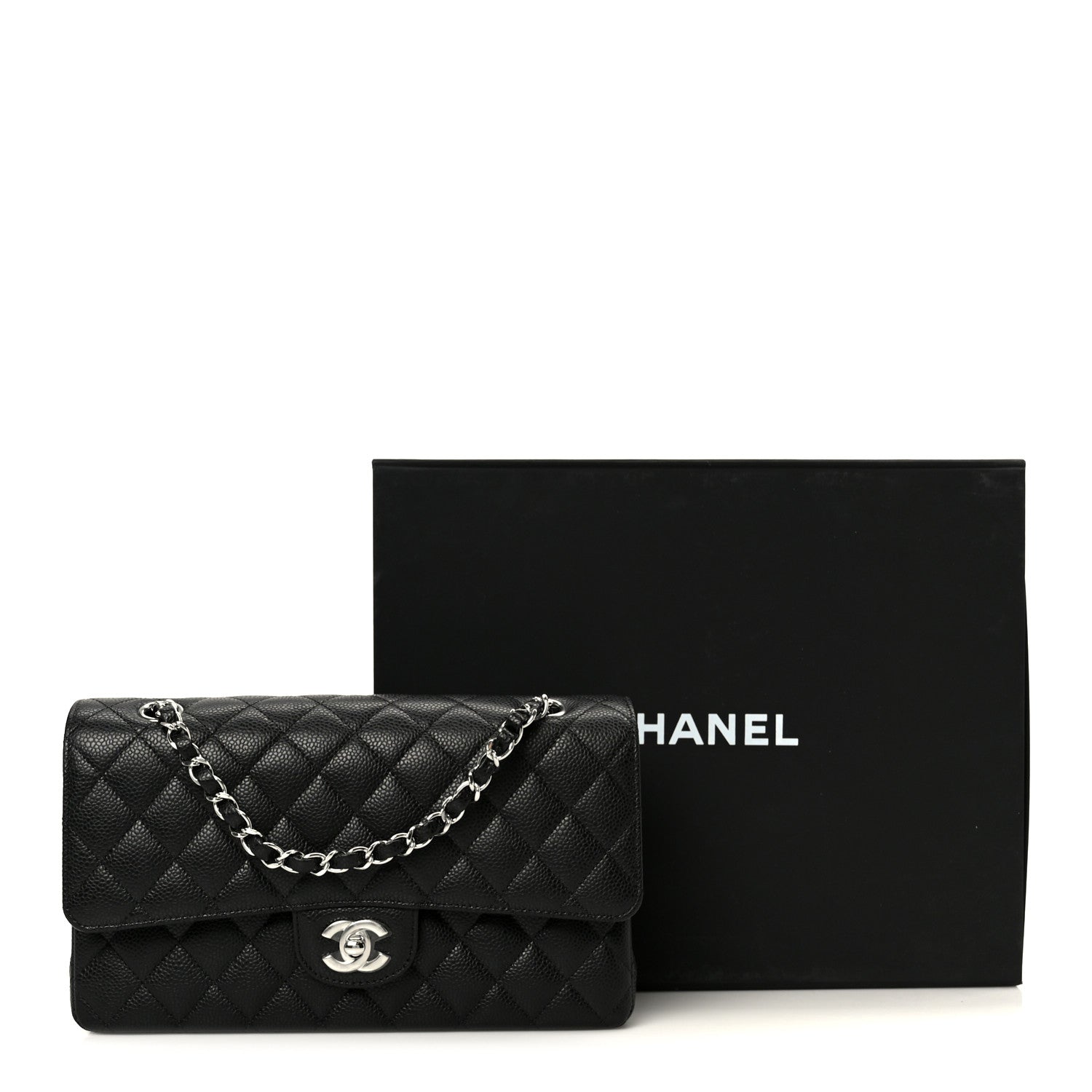 Chanel Caviar Quilted Medium Double Flap Black