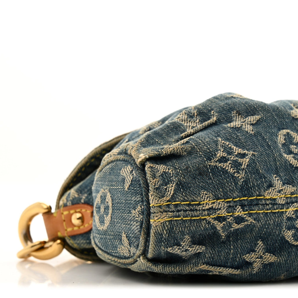 Louis Vuitton Monogram Denim Mini Pleaty Blue