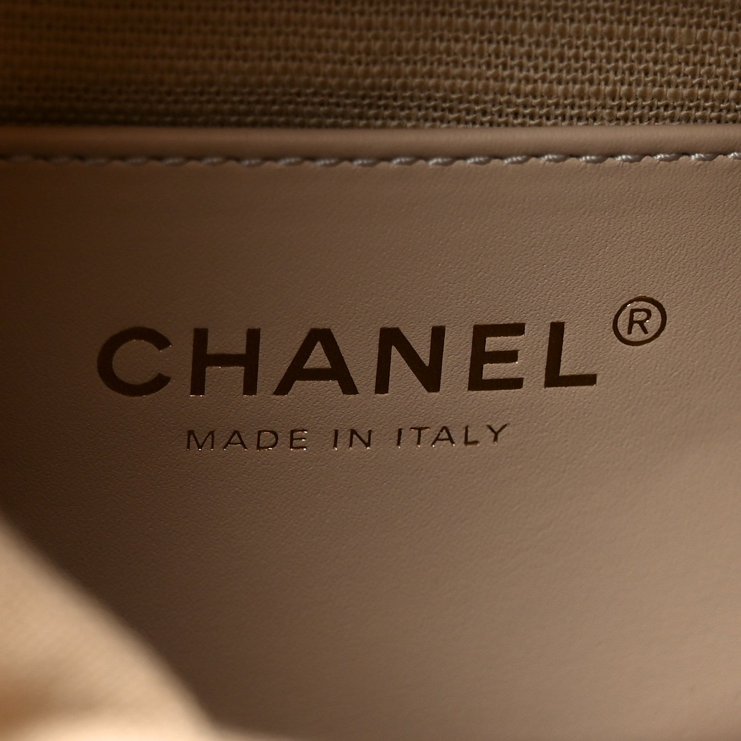Chanel Calfskin Quilted Small Shopping Bag Brown