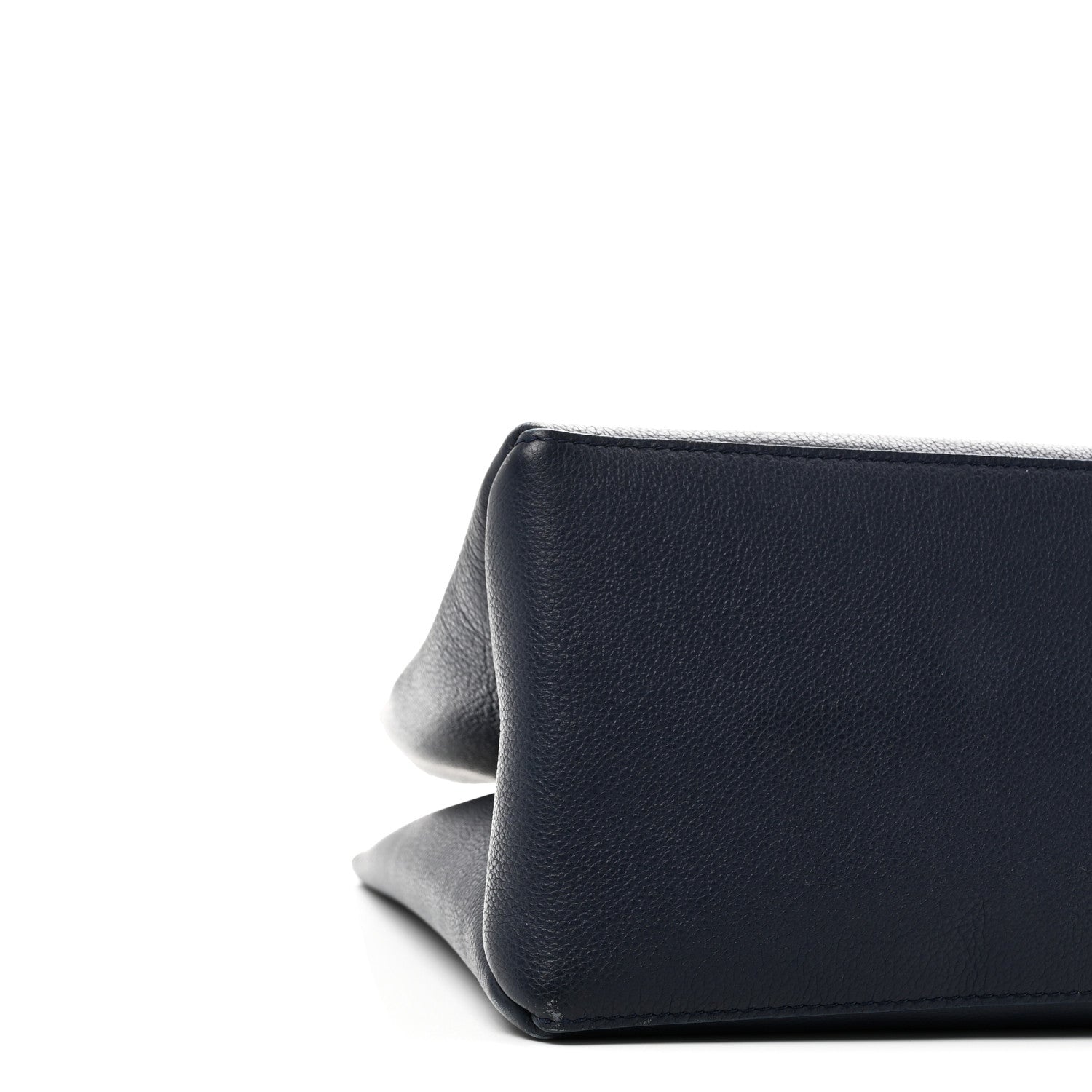 Louis Vuitton Grained Calfskin Lockme Shopper Navy