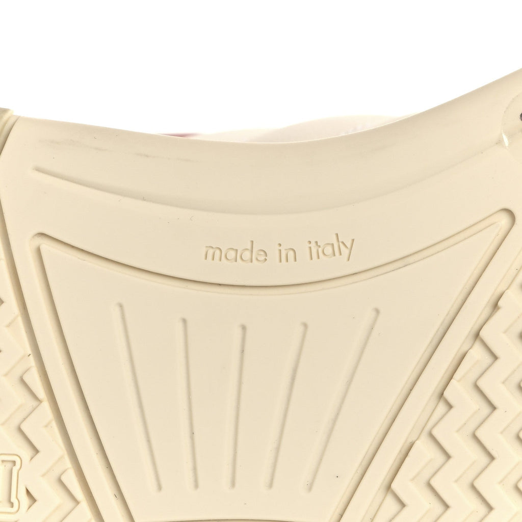 Gucci Calfskin Womens Re-Web Sneakers 36.5 White Pink