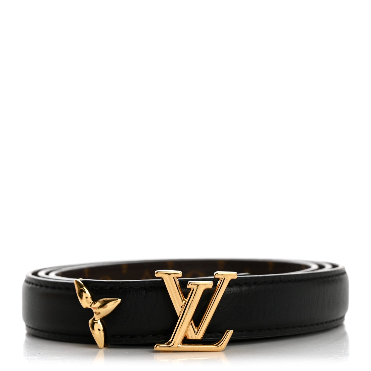 Louis Vuitton Monogram 20mm Pretty Reversible Belt 80 32 Black