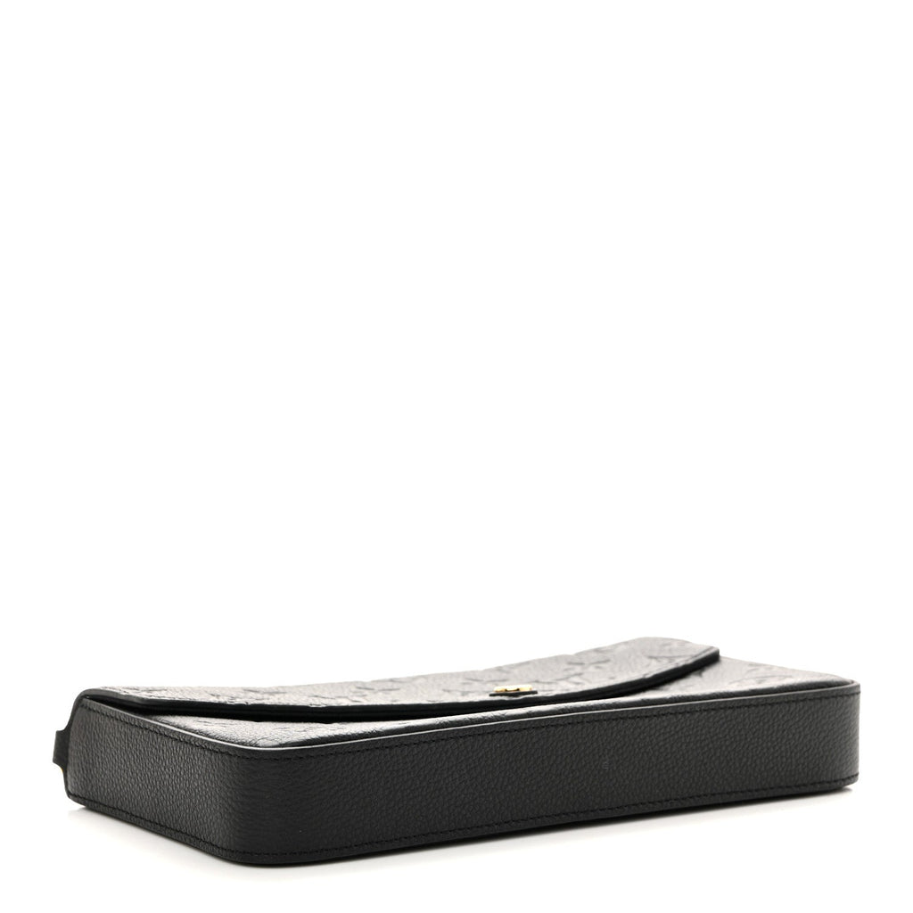 Louis Vuitton Empreinte Pochette Felicie Chain Wallet Black