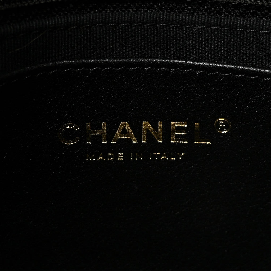 Chanel Lambskin Quilted Small CC Links Flap Black