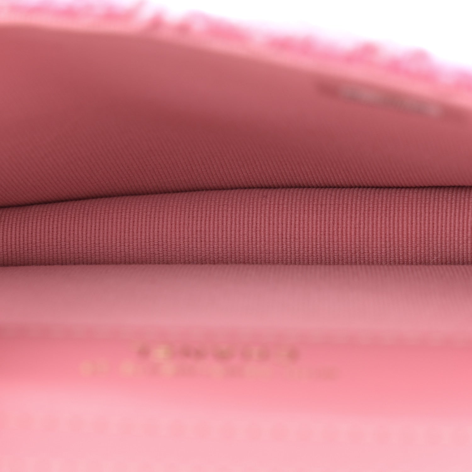 Chanel Tweed Quilted Flap Chain Waist Bag Pink