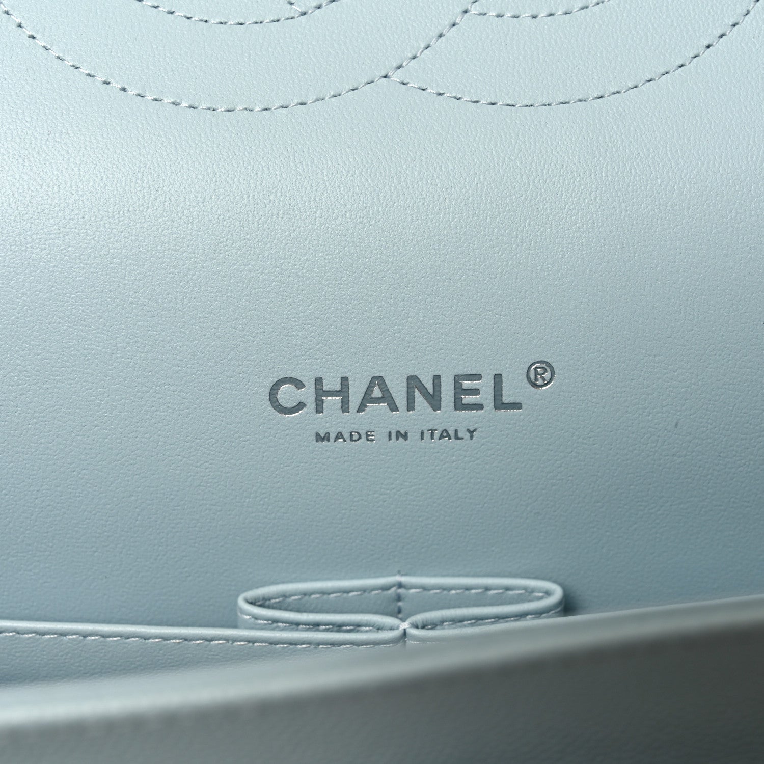 Chanel Caviar Quilted Maxi Double Flap Light Blue