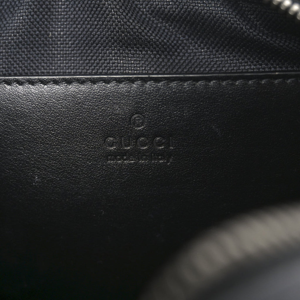 Gucci Calfskin Matelasse Monochrome Small GG Marmont Chain Shoulder Bag Black