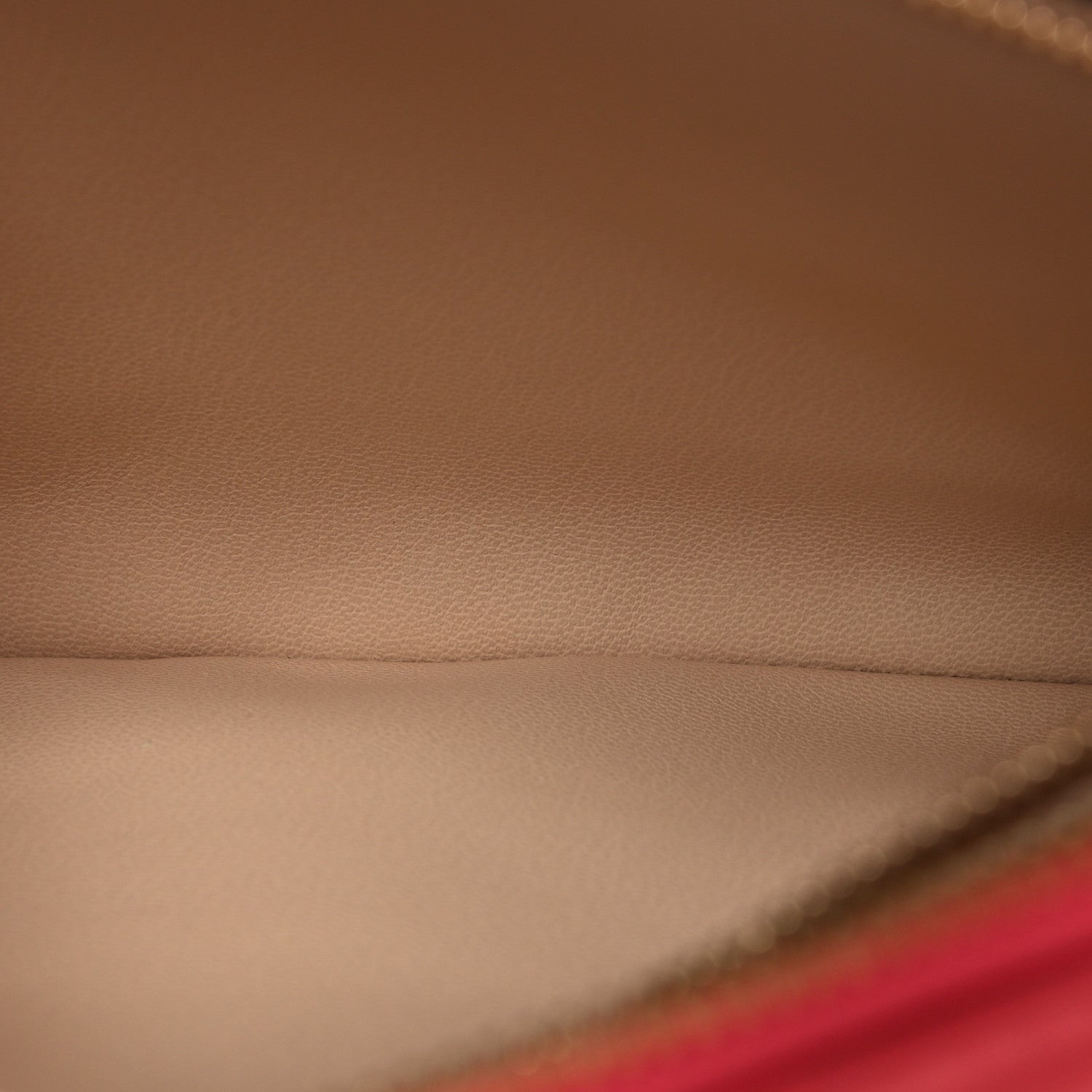 Louis Vuitton Lambskin Embossed Monogram Coussin PM Coral