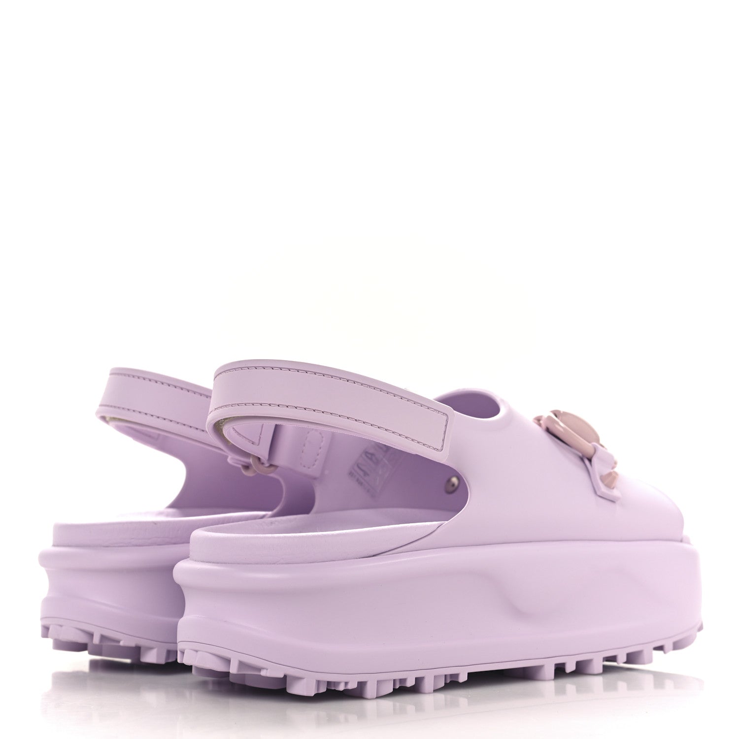 Gucci Soft Rubber Horsebit Touch Womens Strapped Sandals 36 Talc Pink