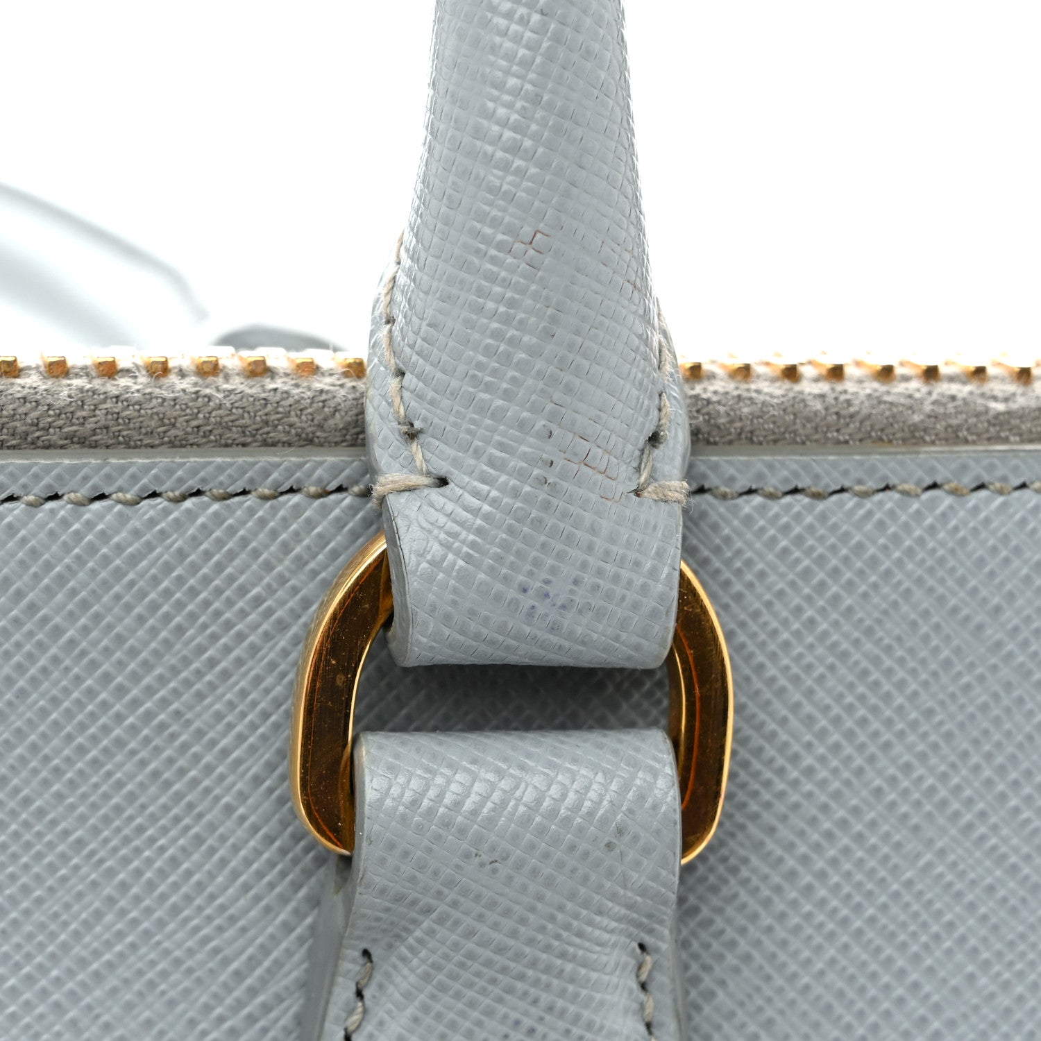 Prada Saffiano Lux Large Promenade Tote Lago