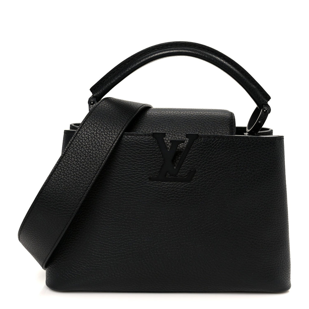 Louis Vuitton Taurillon Capucines BB Matte Black