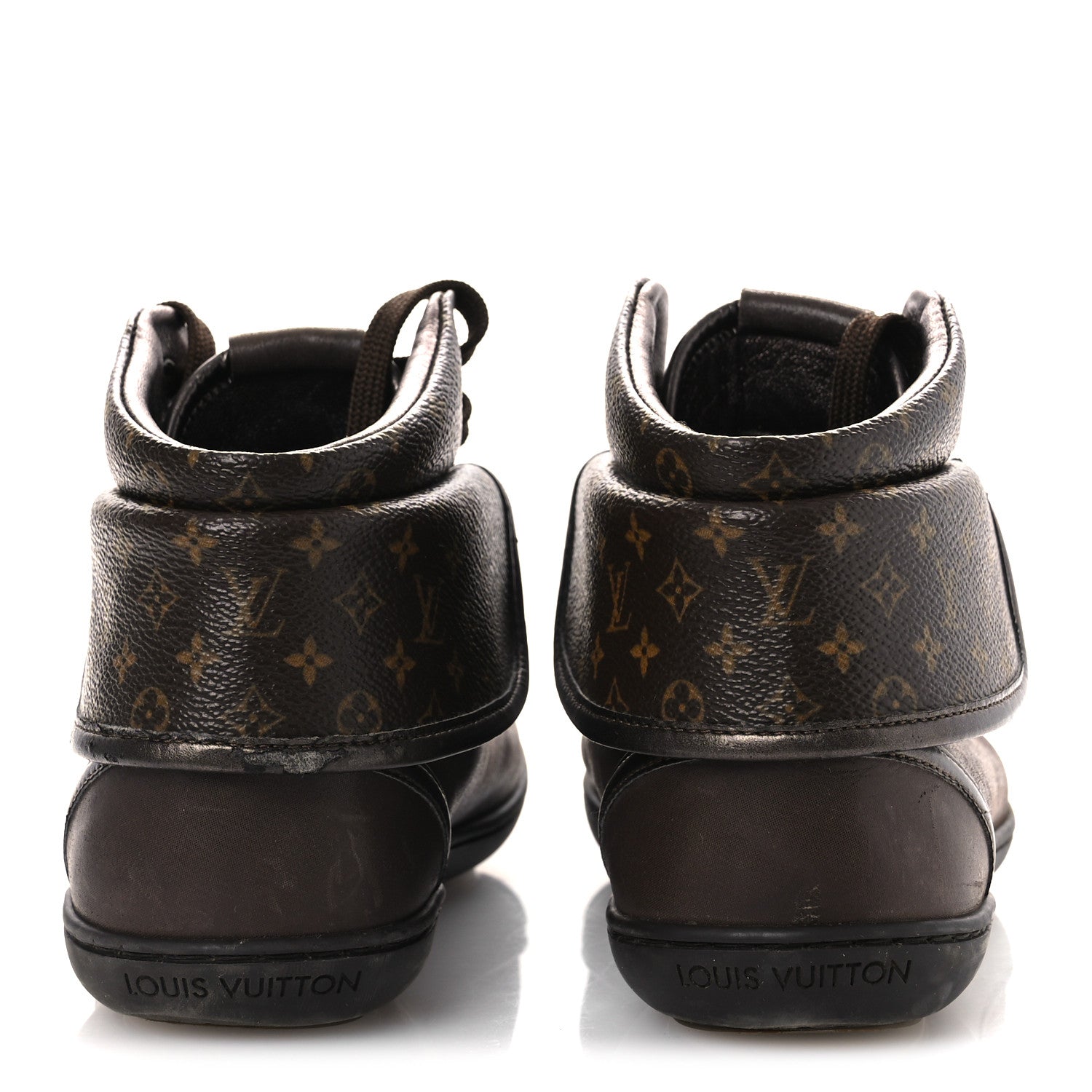 Louis Vuitton Calfskin Monogram Brea Sneaker 34.5 Brown