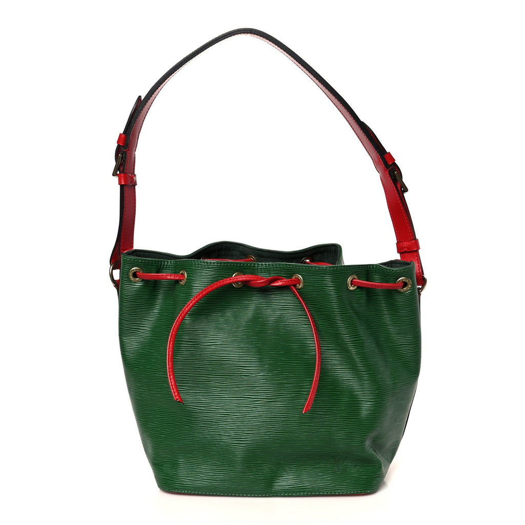 Louis Vuitton Epi Bi-Color Petit Noe Borneo Castillan Red