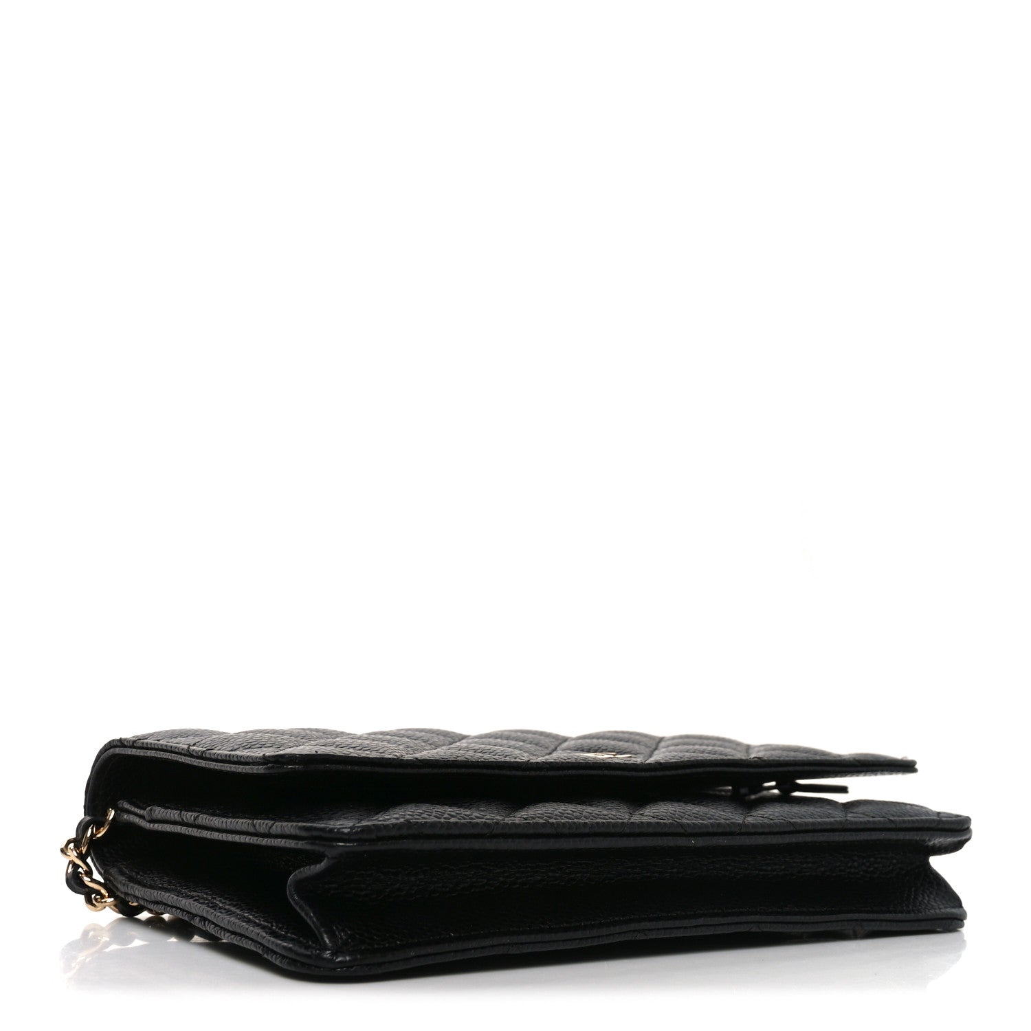 Chanel Caviar Quilted Wallet on Chain WOC Black