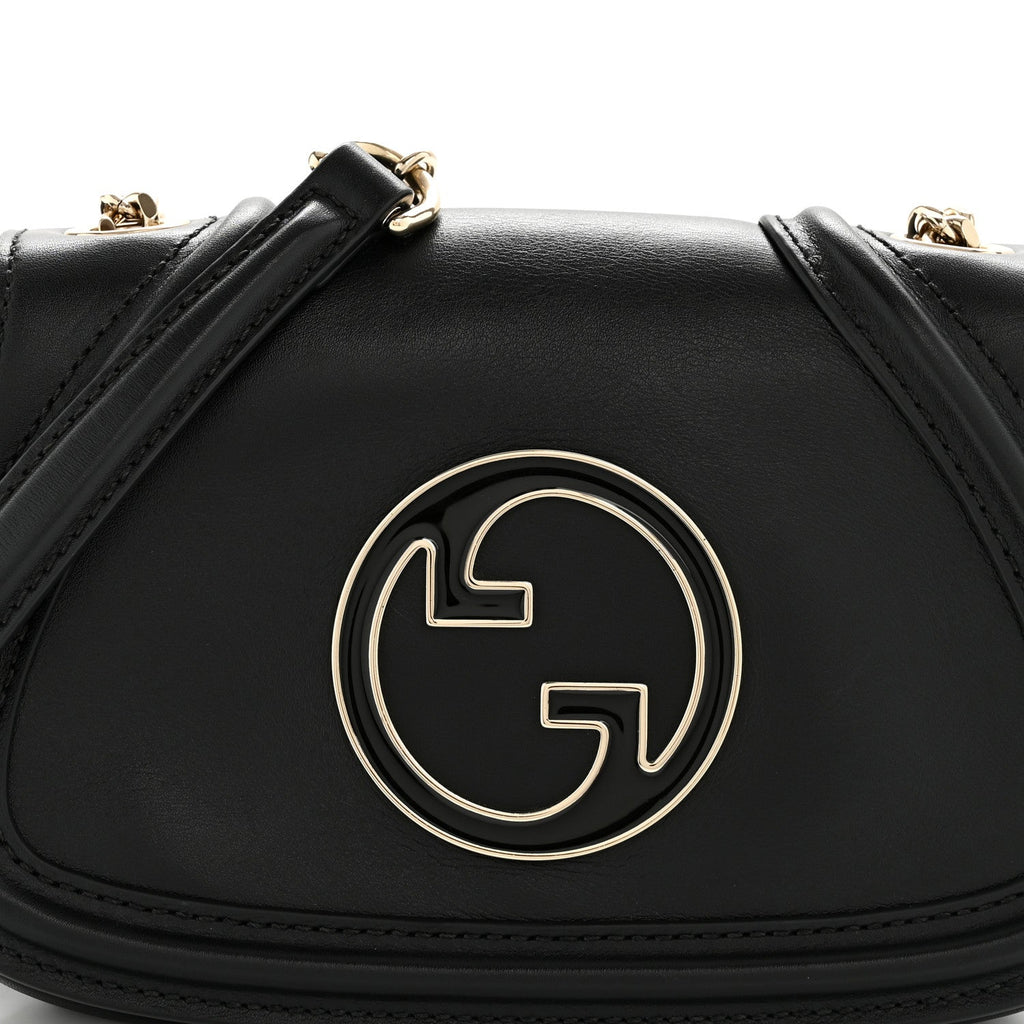 Gucci Calfskin Blondie Small Shoulder Bag Black