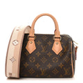 Louis Vuitton Monogram Speedy Bandouliere 20 Beige