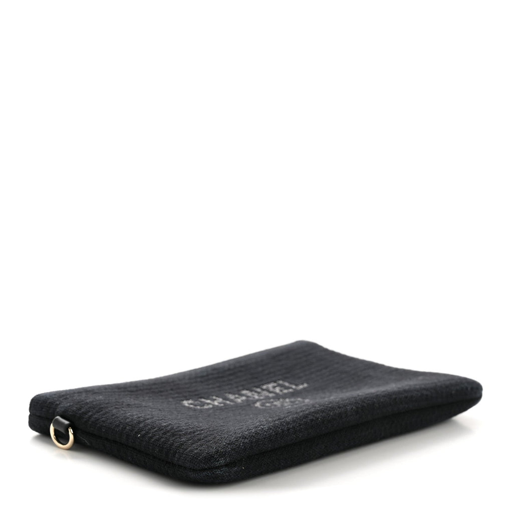 Mixed Fibers Deauville Pouch Black
