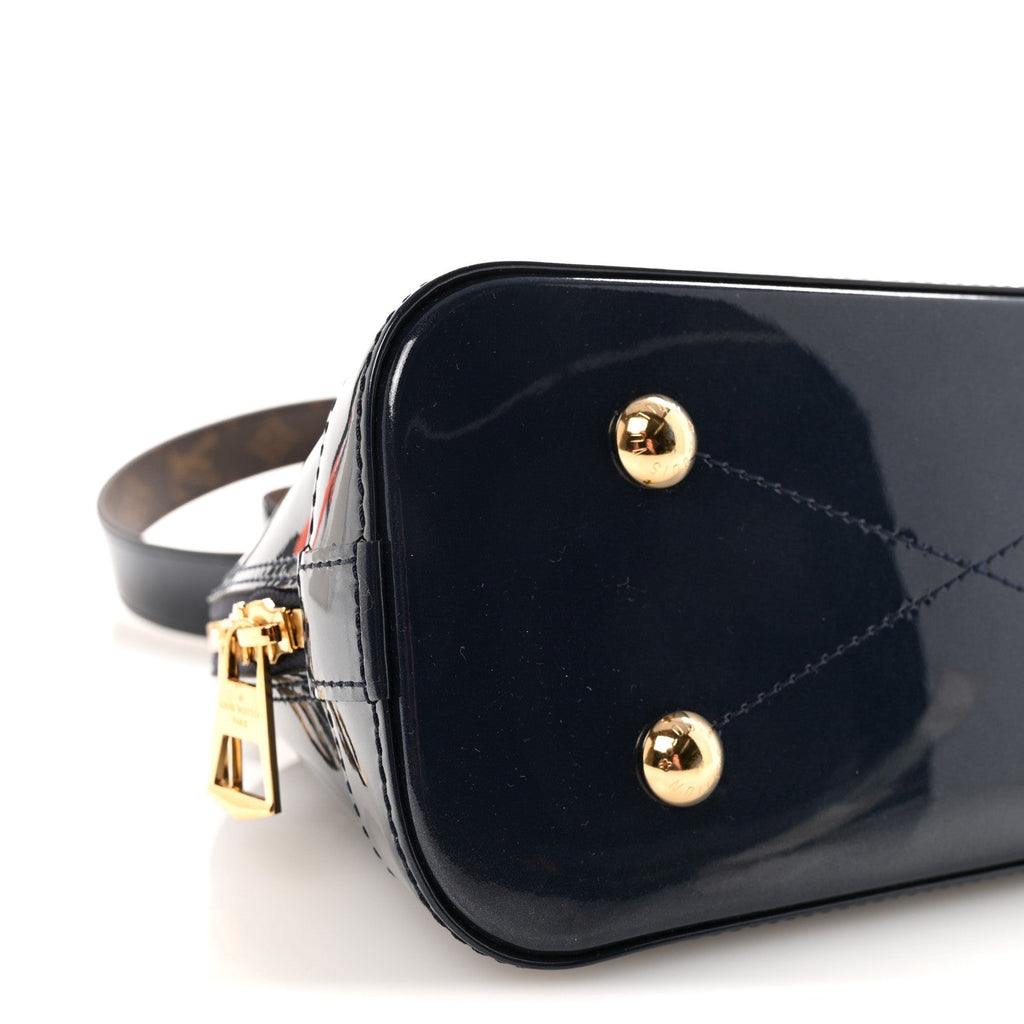 Louis Vuitton Patent Monogram Alma BB Marine