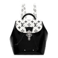 Louis Vuitton Patent Monogram Hot Springs Backpack Black White