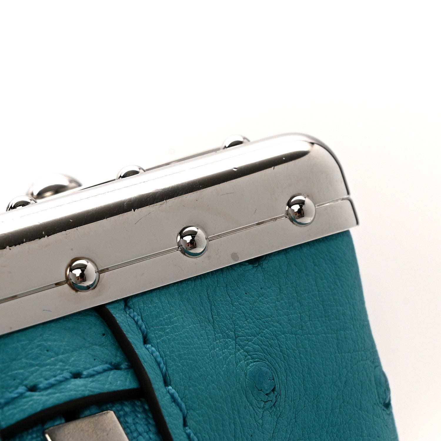 Louis Vuitton Ostrich Side Trunk PM Candy Blue