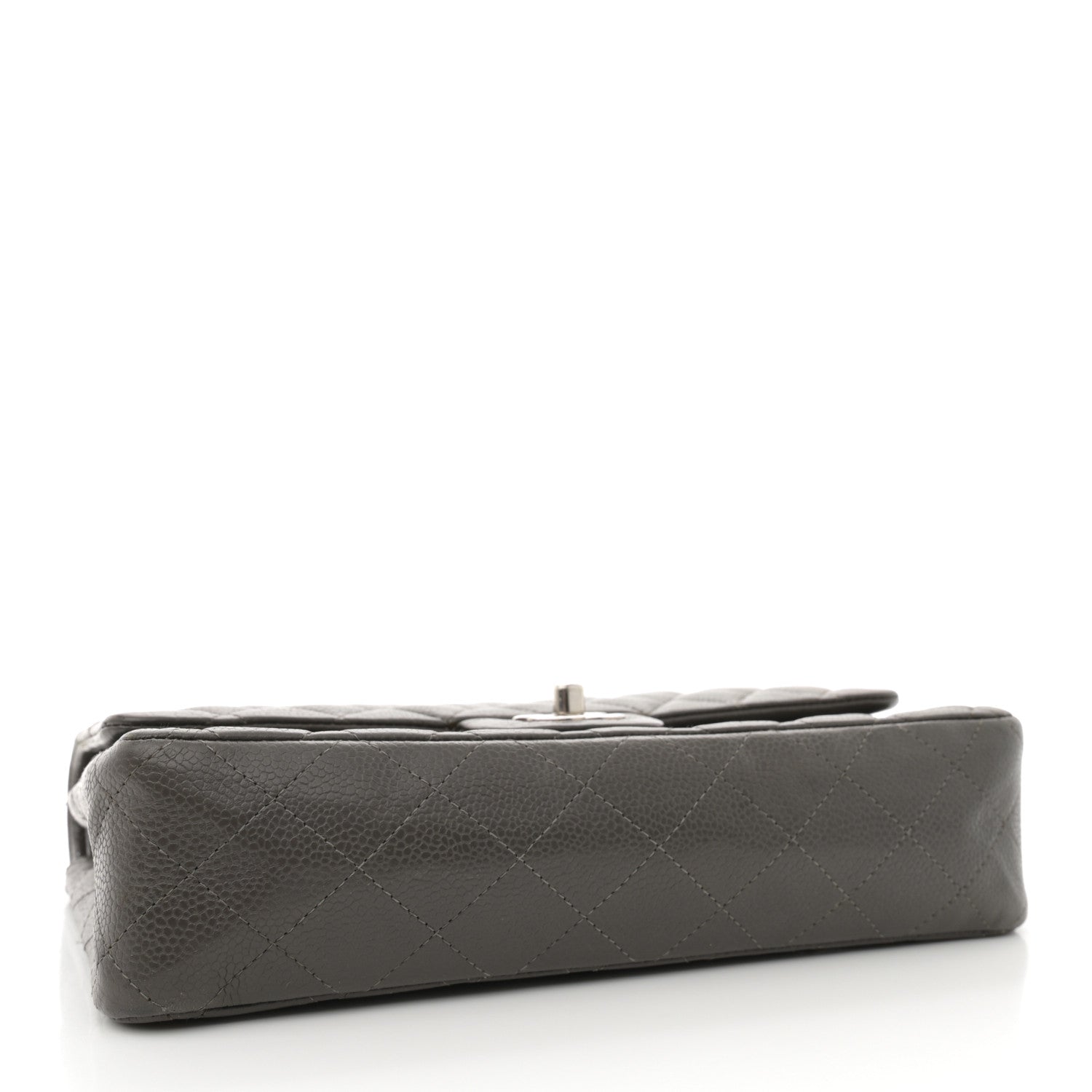 Chanel Caviar Quilted Medium Double Flap Dark Grey