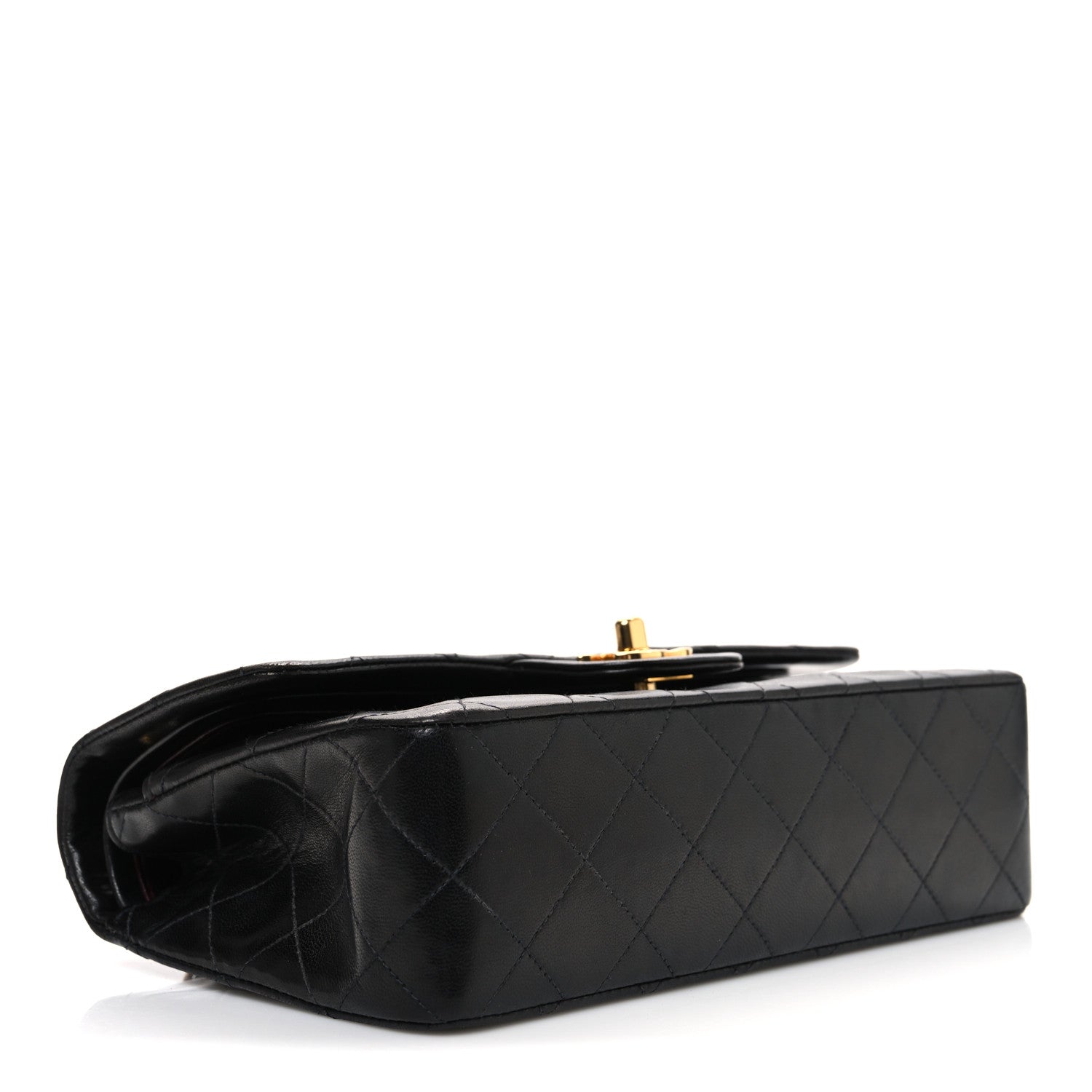 Chanel Lambskin Quilted Small Double Flap Black