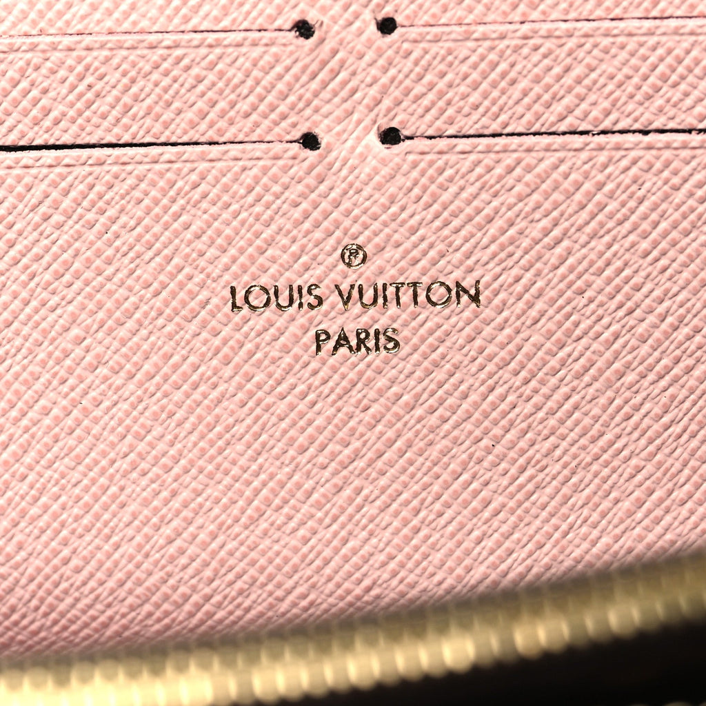 Louis Vuitton Monogram Clemence Wallet Rose Ballerine