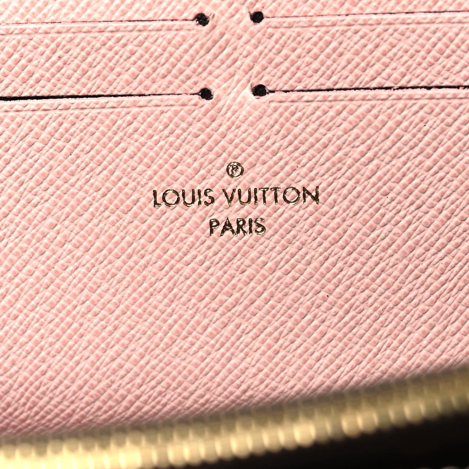 Louis Vuitton Monogram Clemence Wallet Rose Ballerine