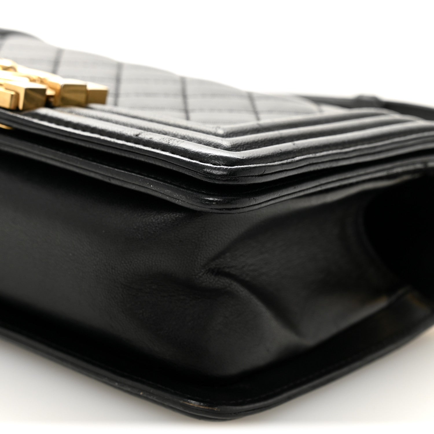 Chanel Lambskin Quilted Small Boy Flap Black
