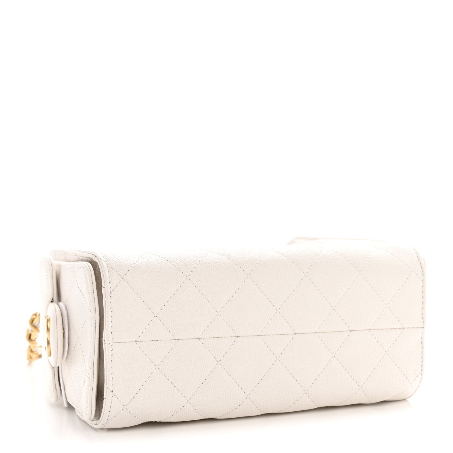 Chanel Caviar Quilted Mini Chanel 25 Handbag White