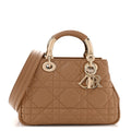 Christian Dior Calfskin Cannage Small The Lady 95.22 Beige