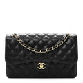 Chanel Caviar Quilted Jumbo Double Flap Black