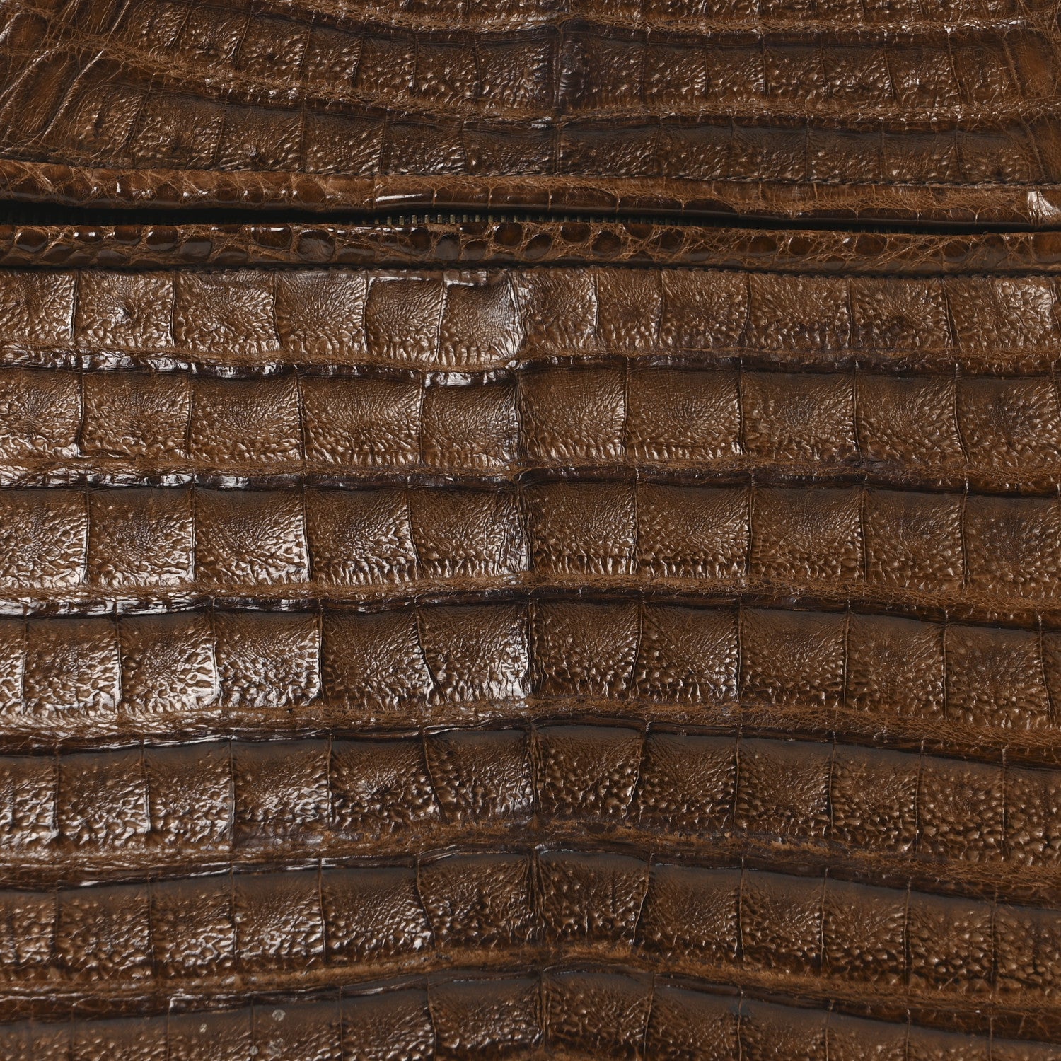 Chanel Alligator Shopping Tote Brown