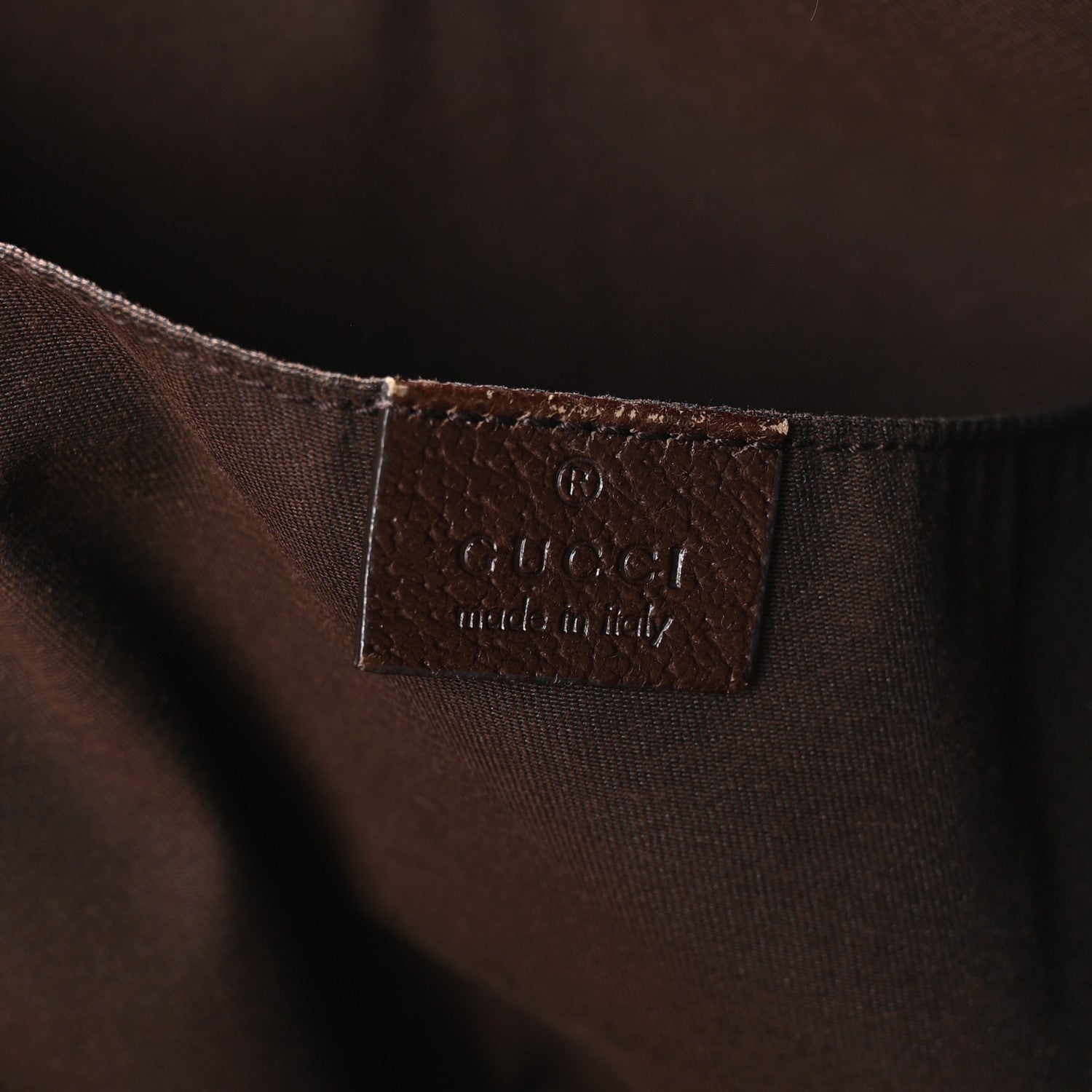 Gucci GG Monogram Medium Web Handle Vertical Tote Dark Brown