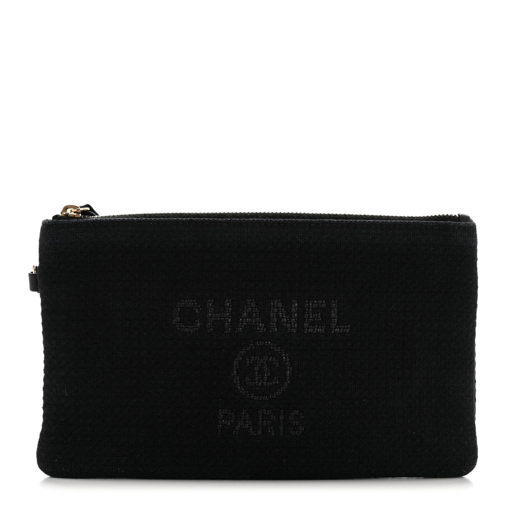 Mixed Fibers Deauville Pouch Black
